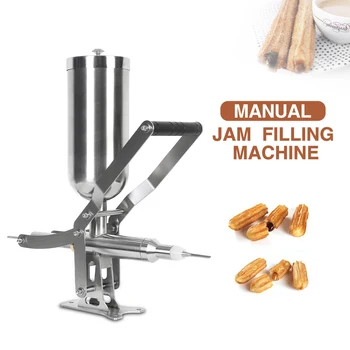 ITOP Churros dolum makinesi 4.5 L Manuel Çikolata Reçeli Doldurma Puf Krem Doldurma Makinesi Ticari Dolgu Dağıtıcı Kahvaltı