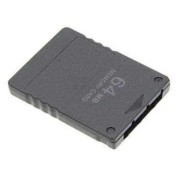 Için PS2 64MB Yüksek Hızlı Hafıza Kartı Bellek Genişletme Kartları için Uygun Sony PS2 Oyun Konsolu Depolama Siyah Hafıza Kartı Toptan