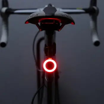 Işık şarj edilebilir Emanet LED USB dağ yol bisikleti Bisiklet kuyruk gece lambası