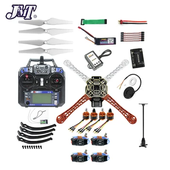 JMT Tam Set 4-axle DIY RC Drone Quadcopter F450-V2 Çerçeve GPS APM2. 8 uçuş kontrolörü Flysky FS-i6 verici alıcı GPS