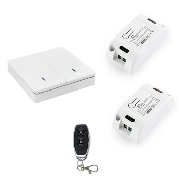 Kablosuz akıllı ışık anahtarı RF 433 MHz aydınlatma Kontrolü akıllı anahtar AC 90-250 V 10A Modülü (1 W Ve 2 C Ve 1 RC)