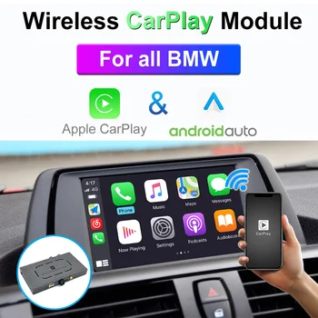 Kablosuz Apple Carplay BMW İçin 1 2 3 4 5 6 7 Serisi X1 X3 X4 X5 EVO NBT CCC CIC 2003-2018 Android Otomatik Modülü Video Arayüzü