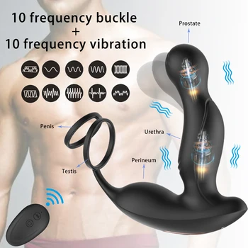 Kablosuz Uzaktan Kumanda Vibratör Erkekler İçin Erkek prostat masaj aleti Kuyruk Anal Plug Seks Oyuncakları Silikon Butt Plug Seks Oyuncak Çiftler İçin