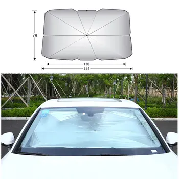 Katlanabilir araç ön camı güneş gölge şemsiye güneşlik kapak ısı yalıtımı ön pencere iç UV koruma şemsiye Aksesuarı