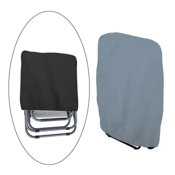 Katlanır sandalye kılıfı ile saklama çantası İstiflenebilir rüzgara Dayanıklı Streç Dantel Dışkı Kapak Veranda için
