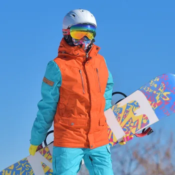 Kayak ceket kadın yeni kore kış açık rüzgar geçirmez sıcak ve soğuk nefes ıslak güçlü su geçirmez