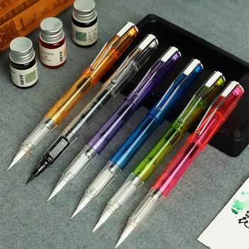 KDD Renkler Taşınabilir Boya Fırçaları Su Renk Fırça Kalem Yumuşak suluboya fırçası Kalem Acemi Boyama Çizim Sanat Malzemeleri