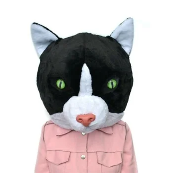 Kedi Maskot Kostüm Fursuit fantezi parti elbisesi Hayvan Cosplay Kıyafet Cadılar Bayramı Yeni