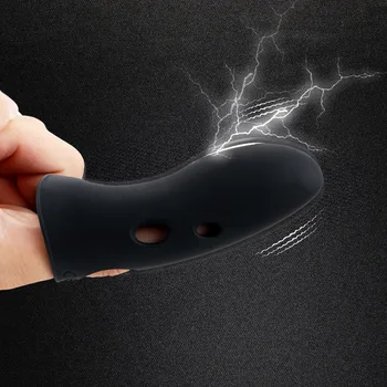 Klitoris Anal Stimülasyon G-spot Masaj 18K Altın Kayış Parmak Vibratör 7 Frekans Seks Oyuncakları Adam için kadın