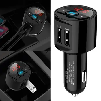 KORSEED 3.6 A Hızlı USB şarj aleti Bluetooth Araç Kiti FM Verici Modülatör Ses Müzik Mp3 Çalar Telefon Kablosuz Handsfree Carkit