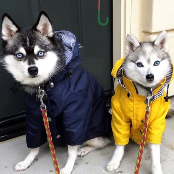 Küçük Orta Köpekler ıçin Pet Köpek Giysileri Su Geçirmez Köpek Yağmurluk Moda Serin Köpek Ceket Ceket Rüzgar Geçirmez Köpekler Kıyafet Pet Supplie