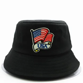 LDSLYJR abd nakış pamuk Kova Şapka Balıkçı Şapka açık seyahat güneşlikli kep Şapka erkekler ve Kadınlar için 282