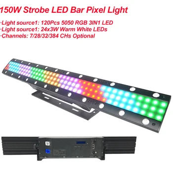 LED Disko Lights150W LED stroboskop Bar piksel ışık Parti Noel Partisi KTV bar ışığı Strobe sahne Işığı duvar yıkayıcı Spot