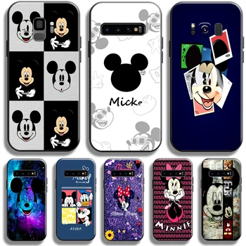 Mickey Minnie Mouse Piuto Samsung Galaxy S10 S9 S8 Artı S10 5G S10 Lite S10E telefon kılıfı Carcasa Funda Sıvı Silikon Yumuşak