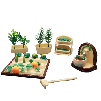 Mini Turp Sebze Çiftlik Seti Mikro Peyzaj Dekorasyon Dollhouse Çocuk Oyun Evi Oyuncaklar