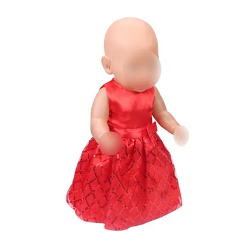 Oyuncak bebek giysileri Çok tarzı akşam elbise fit 43 cm bebek bebek ve 18 inç Kız bebek giyim aksesuarları f396-f399