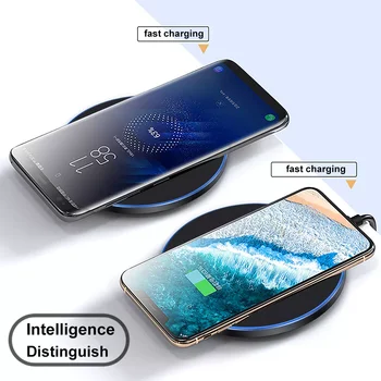 Qi Kablosuz Şarj İçin iPhone 13 12 11 Pro Xs Max Mini X Xr İndüksiyon Hızlı Kablosuz Şarj Pedi Samsung s8 s9 s10 not
