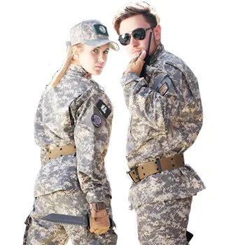 Taktik erkek Üniforma Kamuflaj Giyim Üniforma ABD Ordusu Savaş Gömlek + Pantolon CS Savaş oyunu Üniformaları Çalışma Kıyafetleri Askeri