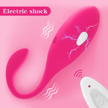 Titreşimli Yumurta Vibratörler Elektrik Çarpması Seks Oyuncak Kadınlar İçin Kablosuz Gspot Vajinal Top Masajı Ben Wa Kegel Topu Külot Vibratör
