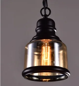vintage led modern led demir noel süslemeleri ev için e27 kolye ışık avize aydınlatma yemek odası
