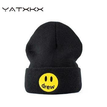 [YaTxKx] Nakış Güzel örgü bere Şapka Erkekler Için Sıcak Kış Unisex Kayak Hip Hop Kaput Açık Spor Şapka Bere Gorros