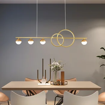 Yemek oturma odası avize ışıkları Modern Minimalist dekorasyon üç kafa kolye lambaları Bar sayacı iskandinav lüks aydınlatma