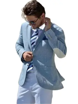 Yeni erkek Takım Elbise Smolking Noivo Terno Slim Fit Easculino Akşam Takım Elbise Erkekler İçin (ceket + pantolon)smokin damat düğün Kostüm Homme
