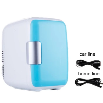 Çift kullanımlı 4L ev araba kullanımı buzdolapları Mini buzdolabı dondurucu soğutma ısıtma kutusu kozmetik buzdolabı makyaj buzdolapları