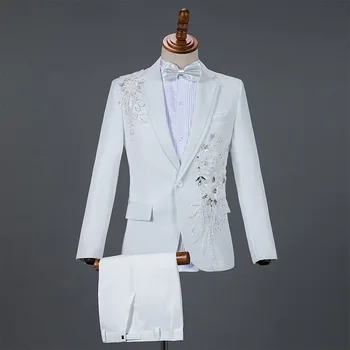 Özel Yapılmış Damat düğün elbisesi Blazer Pantolon İş High-end Klasik Elbise Pantolon SA06-47999