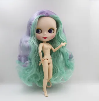 Ücretsiz Kargo BJD ortak RBL-527MJ DIY Çıplak Blyth doll doğum günü hediyesi kız için 4 renk büyük göz bebek güzel Saç sevimli oyuncak