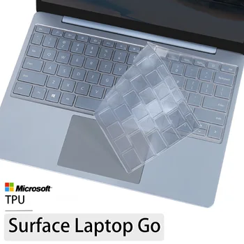 Şeffaf Şeffaf TPU Klavye Koruyucu Kapak Koruyucu Microsoft Surface Laptop İçin Go 12.4 İnç