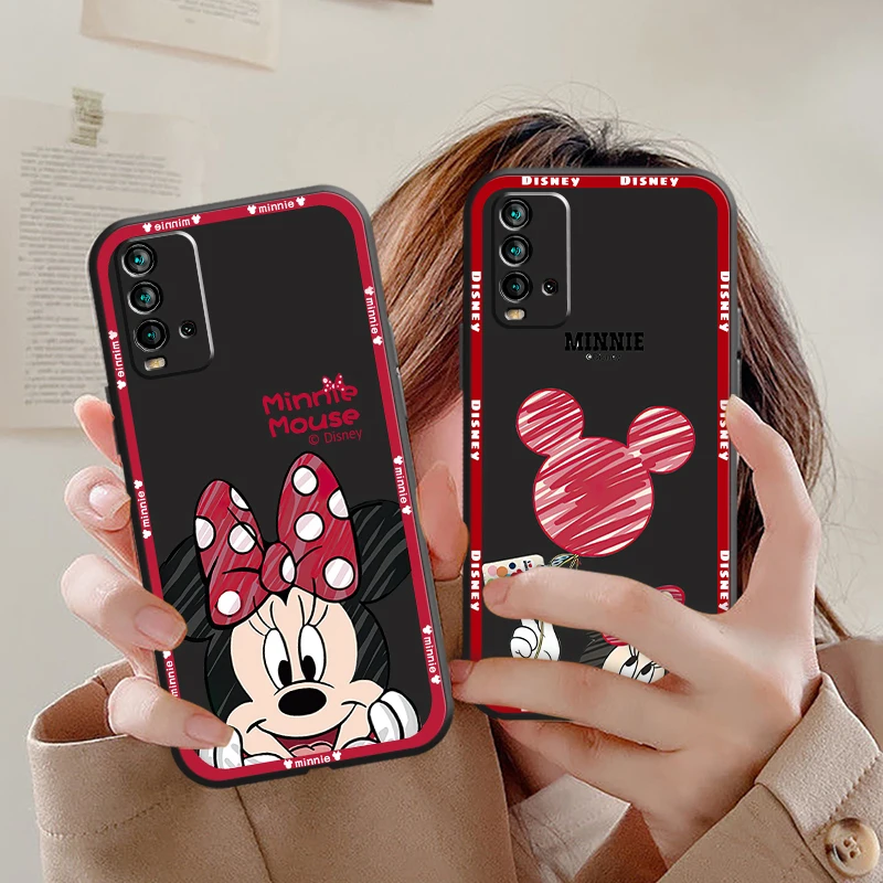 Disney Mickey Karikatür telefon kılıfı Xiaomi Redmi İçin 8 8A Not 8 2021 8 8T Pro Orijinal Unisex Siyah Carcasa Arka Coque TPU Yumuşak 0