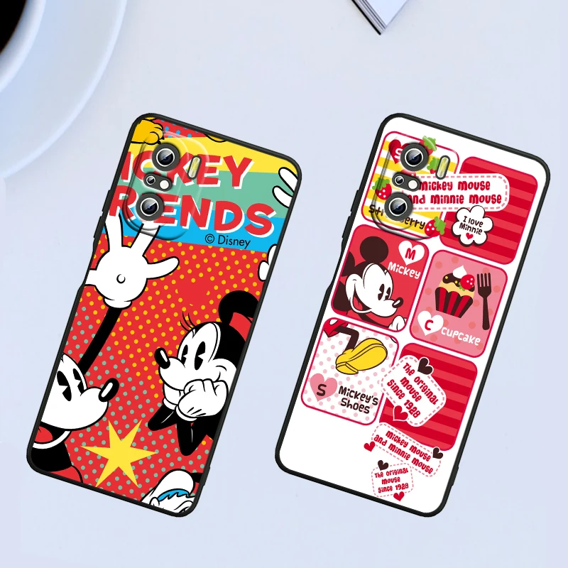 Donald Ördek Mickey Mouse sevimli çocuk Xiaomi Redmi İçin K40 Oyun K30 9i 9T 9A 9C 9 8A 8 GİTMEK S2 6 6A 5A Pro Başbakan Siyah telefon kılıfı 1