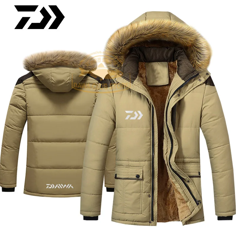 2020 Dawa Kalın Balıkçılık Ceket Rüzgarlık Sıcak Kalın Ceket Kış Balıkçılık Ceket Bisiklet balıkçı kıyafeti Ceketler Kalın Yün Ceket 2
