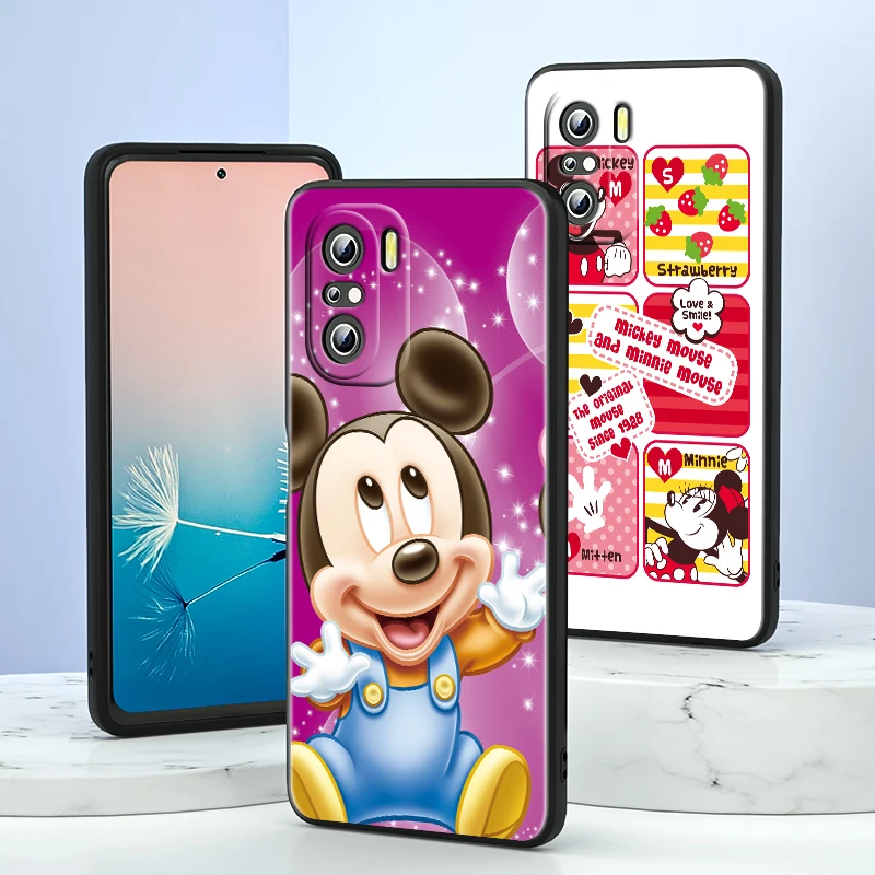 Donald Ördek Mickey Mouse sevimli çocuk Xiaomi Redmi İçin K40 Oyun K30 9i 9T 9A 9C 9 8A 8 GİTMEK S2 6 6A 5A Pro Başbakan Siyah telefon kılıfı 2