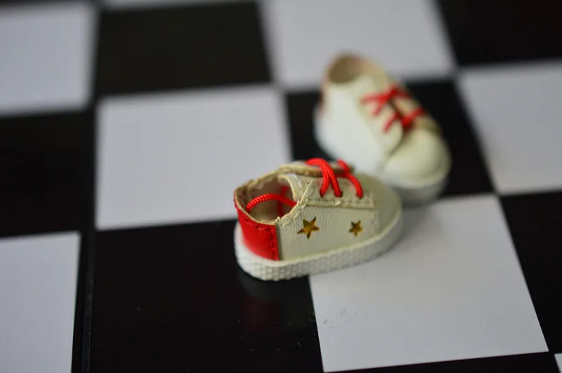 OB11 Bebek Ayakkabıları için uygun obitsu11 ob11 Meijie domuz P9 bebek ayakkabıları topuk renk çift yıldız ayakkabı bebek aksesuarları 2