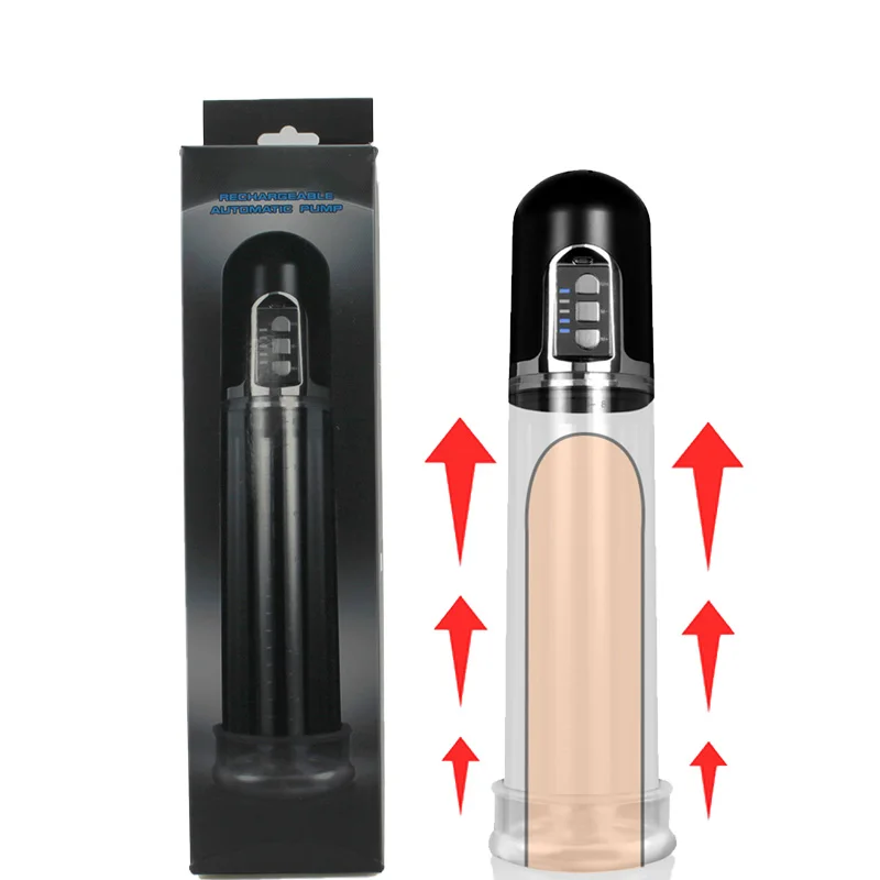 Penis Pompası Otomatik Vakum Pompası Elektrikli USB Şarj Edilebilir Penis Büyütme Seks Oyuncak Erkekler için Erkek Masturbator Penis Extender 2