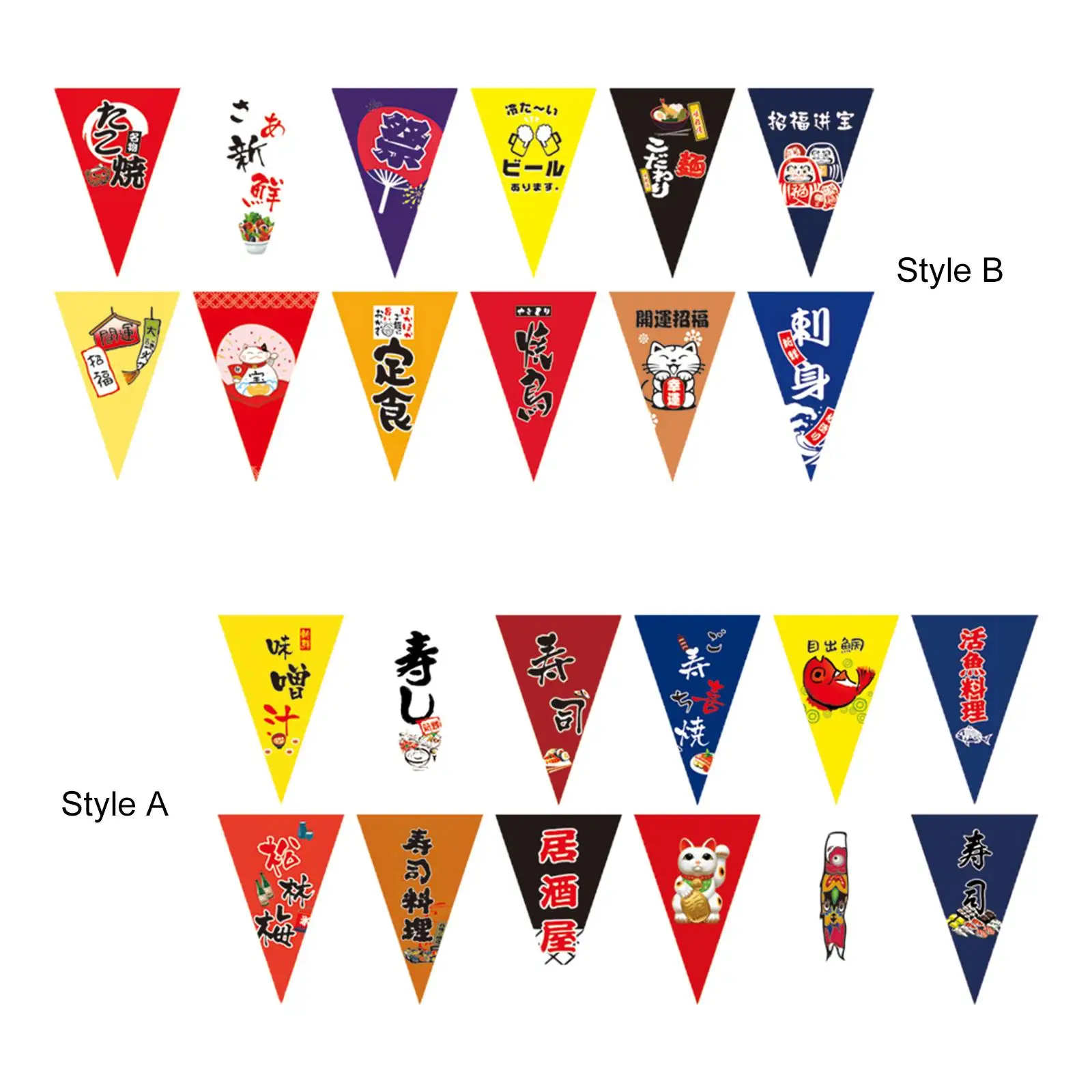 Japon afiş bayrakları suşi bayrakları asılı dize dekoratif dükkanı Bar için 3