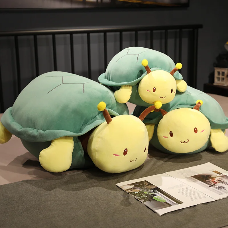 Komik Kaplumbağa ve Arı peluş oyuncak Dolması Yumuşak Kawaii Kaplumbağa Arı Bebek Sevimli Atmak Yastık Minder Çocuk Oyuncakları Doğum Günü noel hediyesi 3
