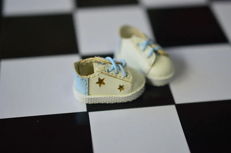 OB11 Bebek Ayakkabıları için uygun obitsu11 ob11 Meijie domuz P9 bebek ayakkabıları topuk renk çift yıldız ayakkabı bebek aksesuarları 3