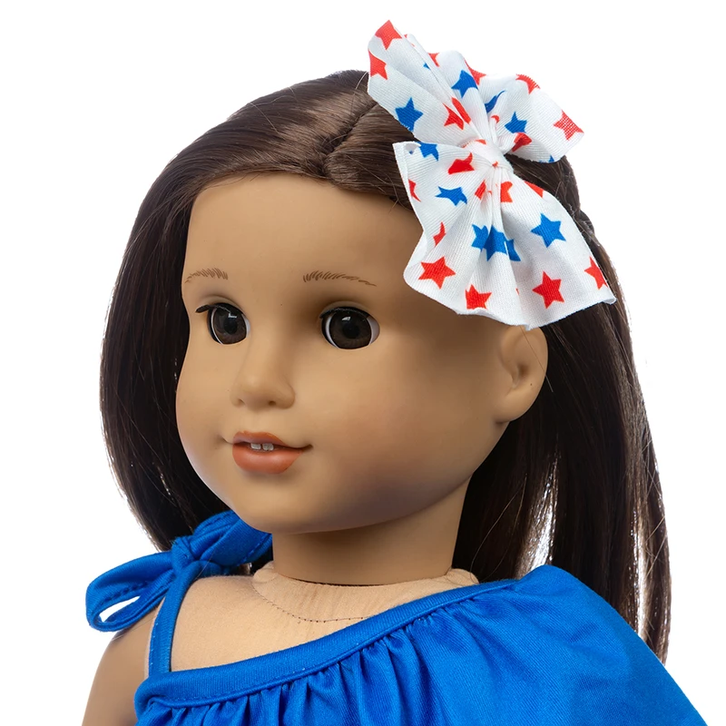 2020 Yeni etek eğimli omuz takım elbise için Uygun Amerikan Kız oyuncak bebek giysileri 18 inç Bebek, noel Kız Hediye(Sadece giysi satmak) 4