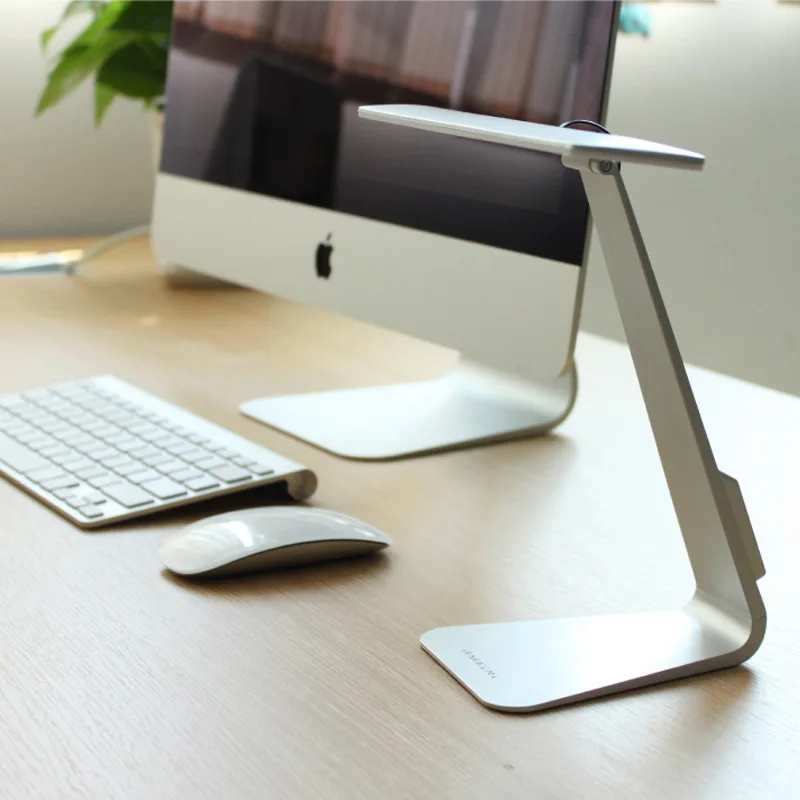 Dropship Ultra İnce Mac Tarzı masa lambası 28 LED 3 Modu Karartma Dokunmatik Anahtarı Katlanır Okuma USB Masa Gece Lambası Dahili pil 4