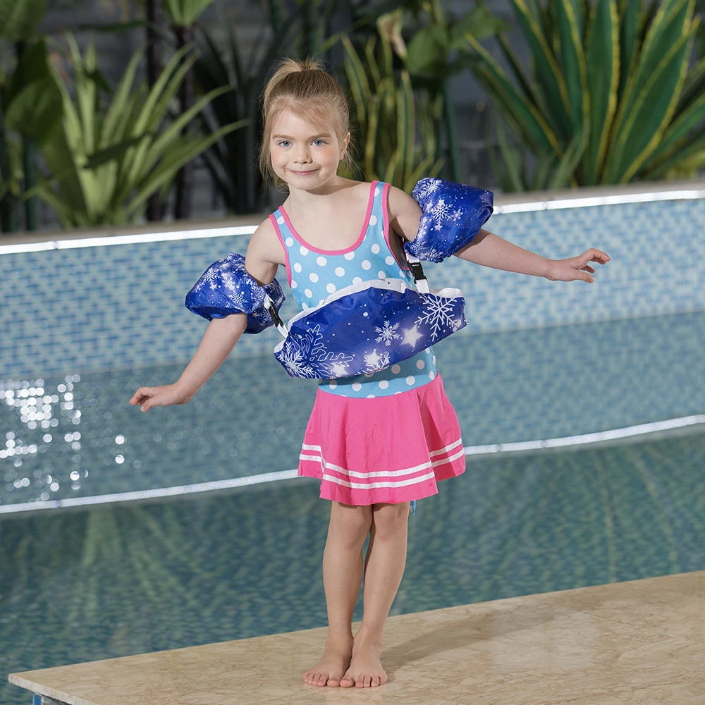Megartico puddle jumper yüzmek bebek kar 2-6 yaş için Yüzme için print çocuk can yeleği çocuk Kol Kollukları pul eski 4
