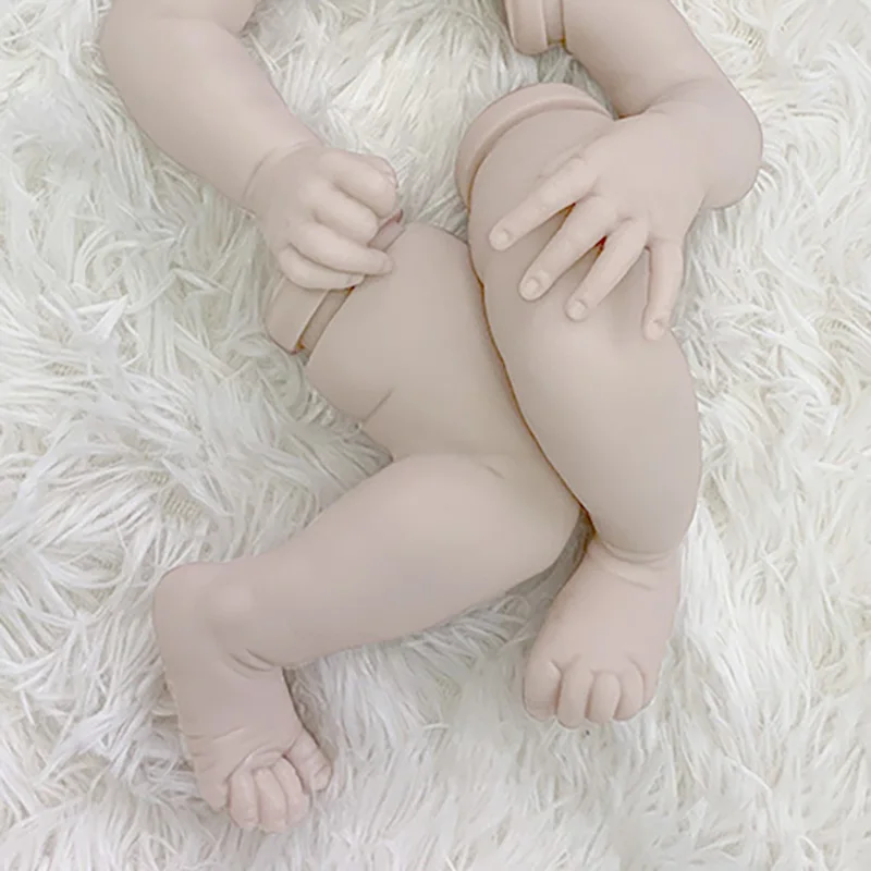 NPK 19 İnç Popüler Sınırlı Sayıda Ava Reborn Vinil Bebek Kiti Sertifikası taze Renk Yumuşak Dokunmatik 4