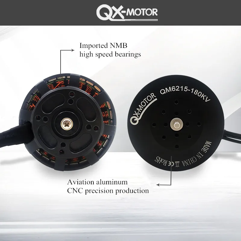 QX-MOTOR Çok eksenli/Çok rotorlu Disk fırçasız motor QM6215 2388 pervane Altı eksenli drone motoru Tarım için 4