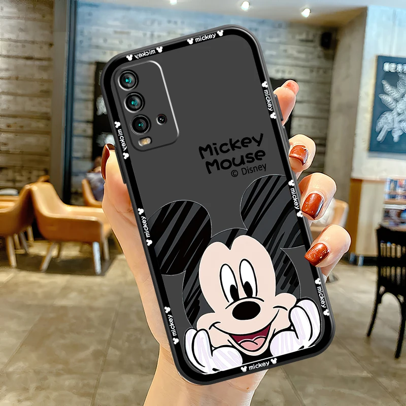 Disney Mickey Karikatür telefon kılıfı Xiaomi Redmi İçin 8 8A Not 8 2021 8 8T Pro Orijinal Unisex Siyah Carcasa Arka Coque TPU Yumuşak 5