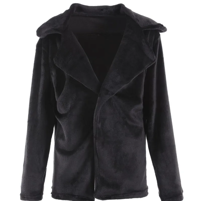 Kış Kadın Yüksek Kalite Faux Tavşan Kürk Ceket Lüks Kürk Ceket Gevşek Yaka Palto Kalın Sıcak Kadın Peluş Mont 5