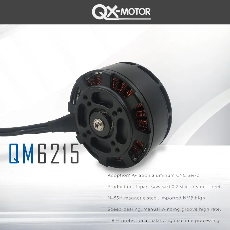 QX-MOTOR Çok eksenli/Çok rotorlu Disk fırçasız motor QM6215 2388 pervane Altı eksenli drone motoru Tarım için 5